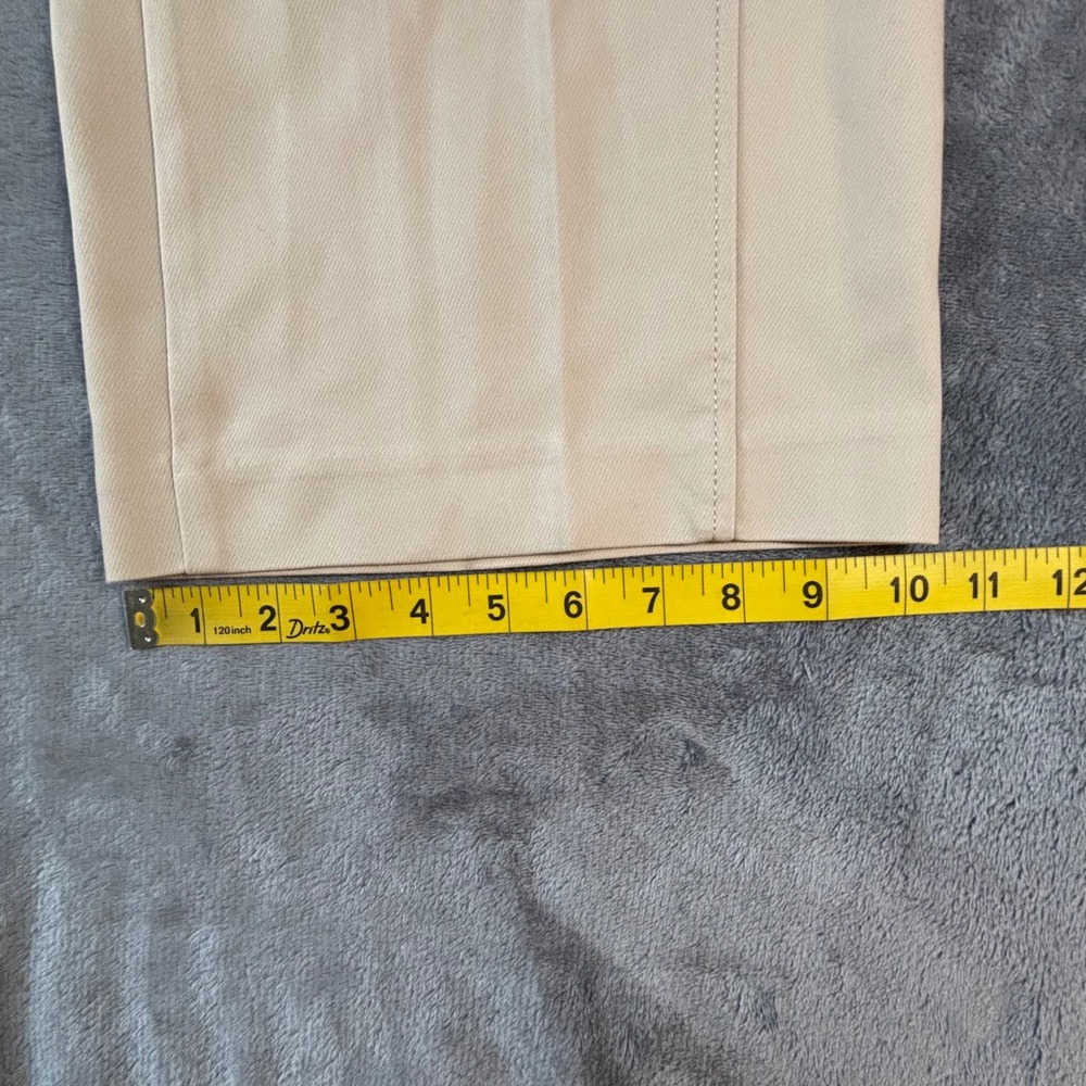 Ann Taylor Womens Beige Wide Leg Trousers High Rise Work Pants Khaki Tan - Picture 4 of 12